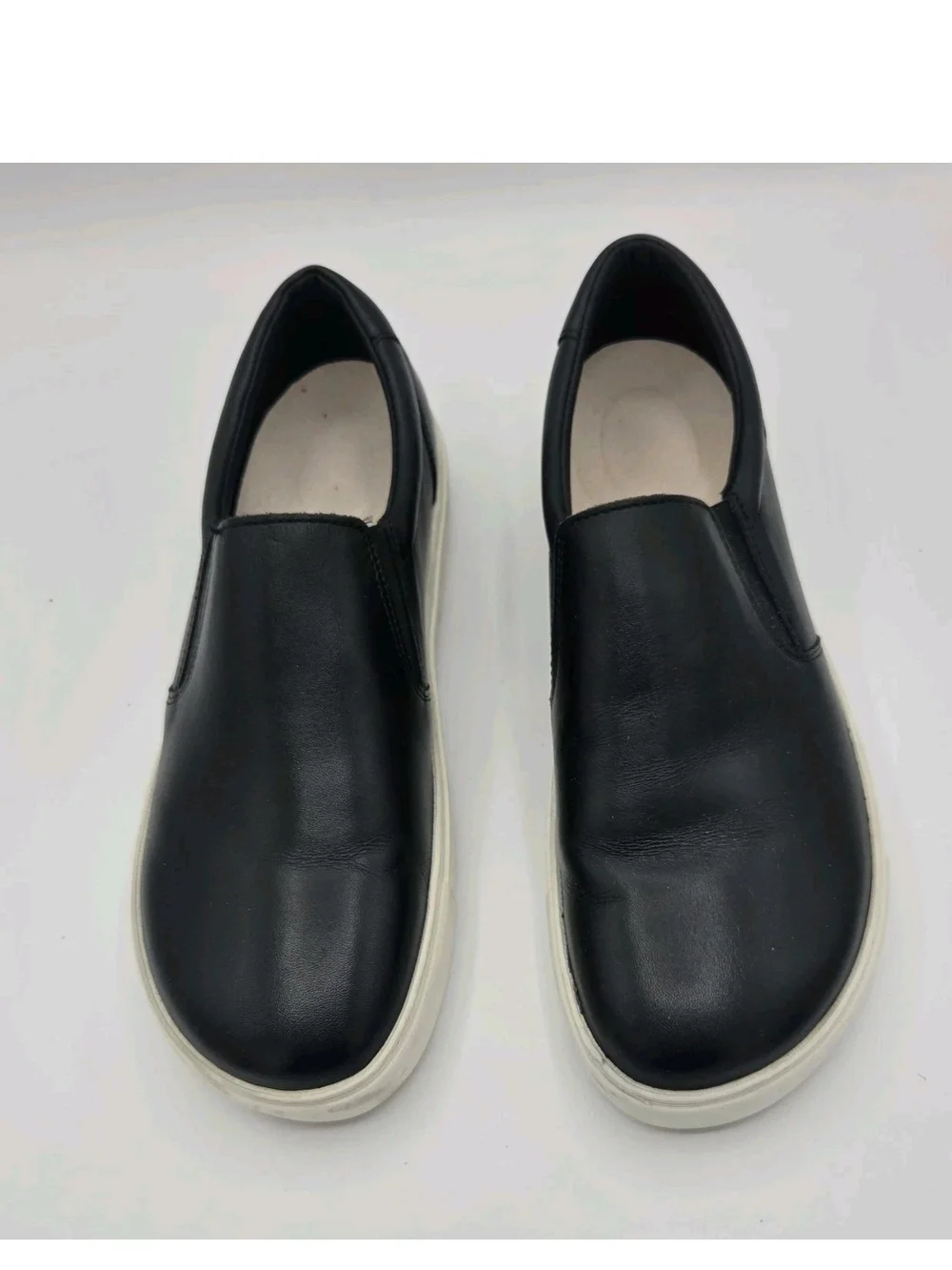 RARE Birkenstock Oswego Sz 39 W US 8-8.5 Black Leather Slip On Sneakers